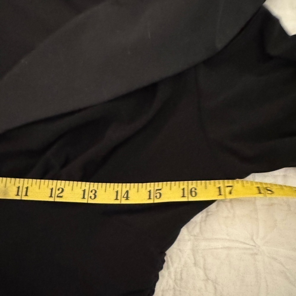 Eliza J Dress Black 3/4 Sleeve Stretch Flattering Waist Retro 50's Dress Size 8 - Picture 12 of 16